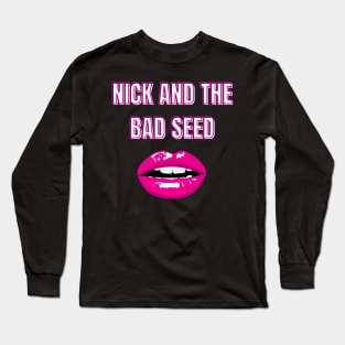 nick cave red lips Long Sleeve T-Shirt